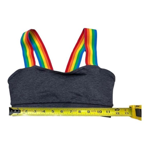 Mumu Moves Women's Rainbow Striped Sports Bra and Tracksuit Pants 2-Piece Set - Picture 10 of 13